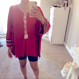 Free People oversized tee